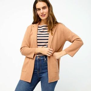 J. Crew Sophie Sweater Blazer Camel/Beige